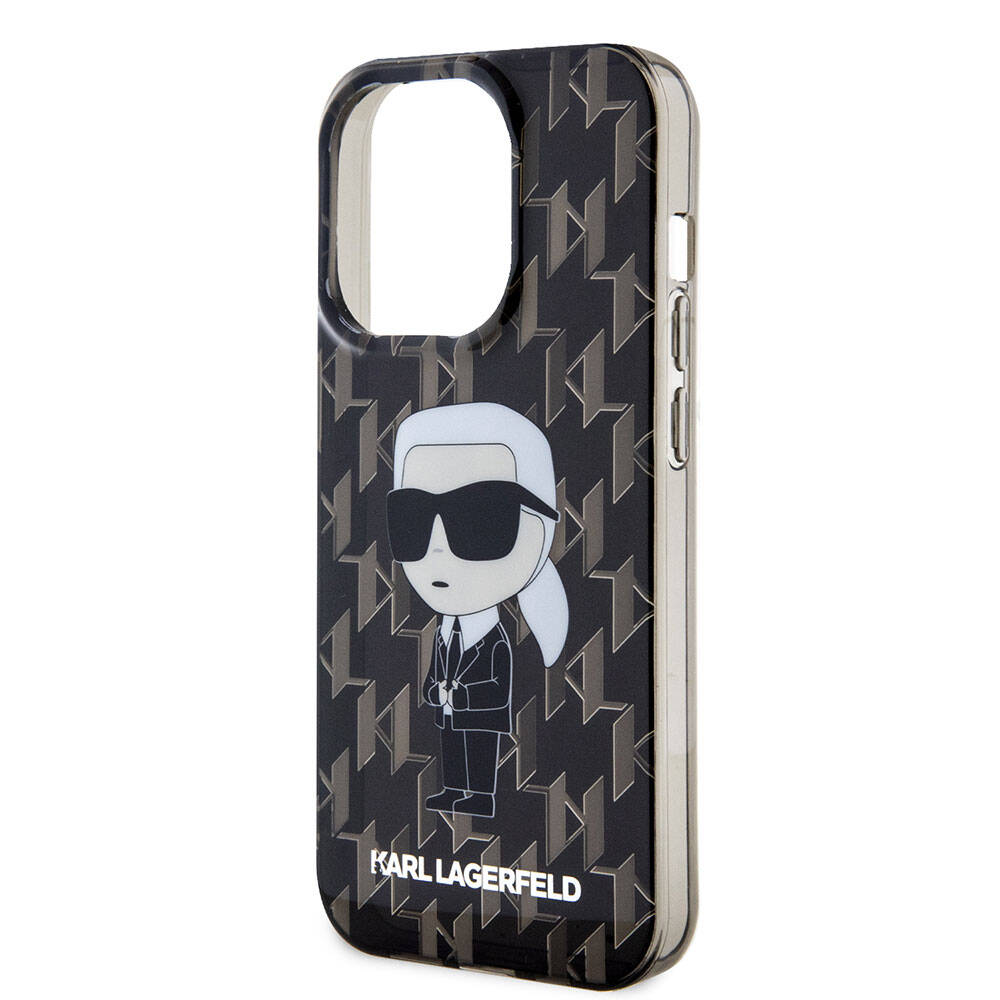 Apple iPhone 15 Pro Kılıf Karl Lagerfeld IML İkonik Monogram Orjinal Lisanslı Kapak