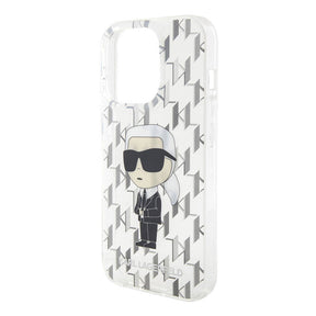 Apple iPhone 15 Pro Kılıf Karl Lagerfeld IML İkonik Monogram Orjinal Lisanslı Kapak