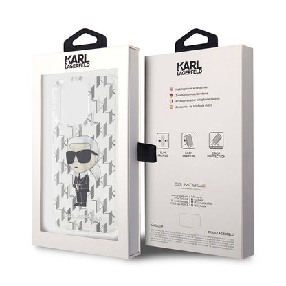 iPhone 15 Pro Kılıf Karl Lagerfeld IML İkonik Monogram Orjinal Lisanslı Kılıf