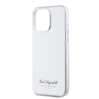 Apple iPhone 15 Pro Kılıf Karl Lagerfeld Orjinal Lisanslı KL Yazılı Hotel Kapak Siyah