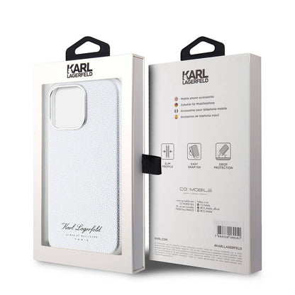 iPhone 15 Pro Kılıf Karl Lagerfeld Orjinal Lisanslı KL Yazılı Hotel Kılıf