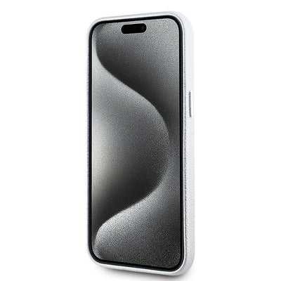 Apple iPhone 15 Pro Kılıf Karl Lagerfeld Orjinal Lisanslı KL Yazılı Hotel Kapak Gri