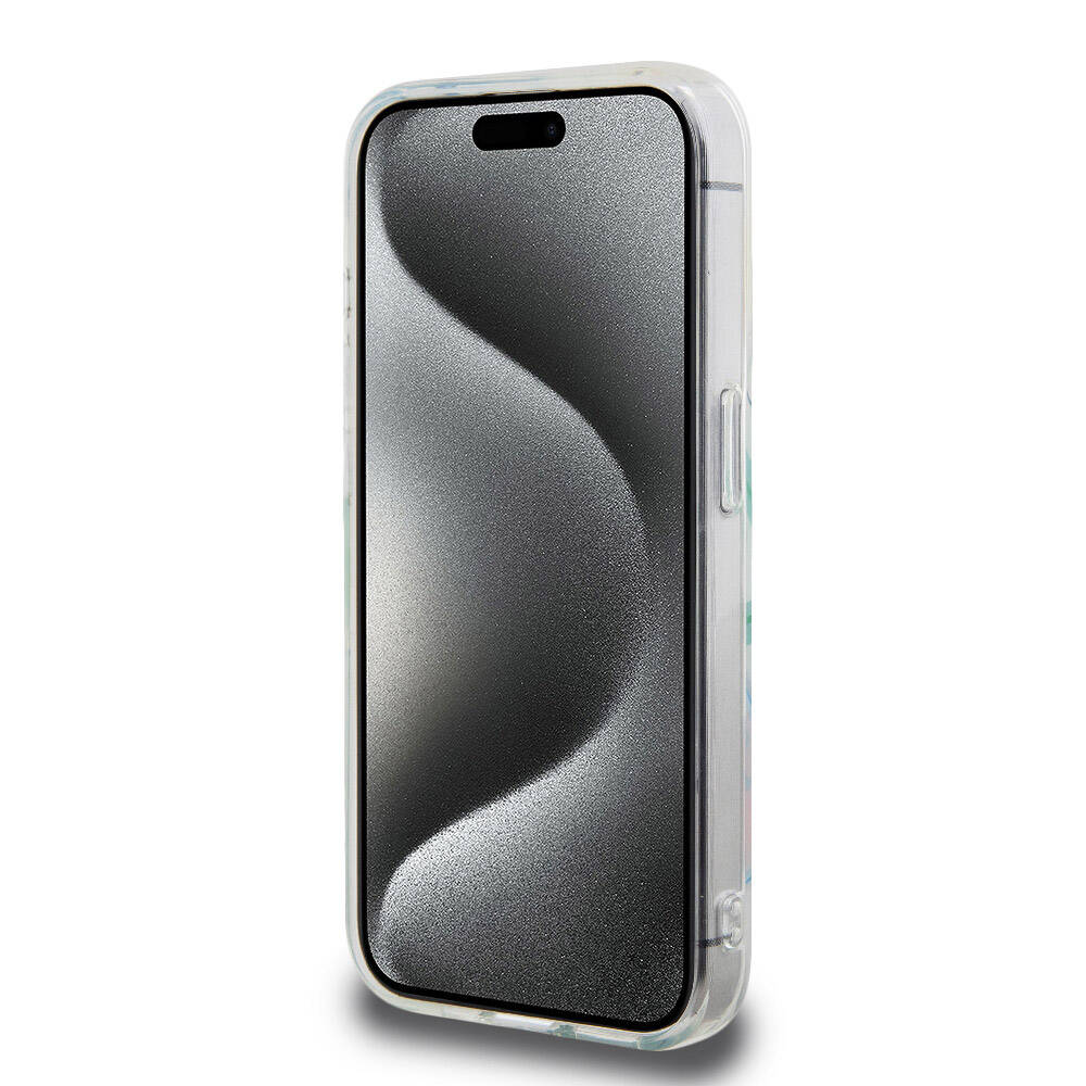 Apple iPhone 15 Pro Kılıf Lacoste Orjinal Lisanslı Magsafe Şarj Özellikli Çift Katmanlı Yamalar Desenli Kapak Sarı