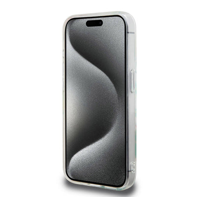 Apple iPhone 15 Pro Kılıf Lacoste Orjinal Lisanslı Magsafe Şarj Özellikli Çift Katmanlı Yamalar Desenli Kapak Yeşil