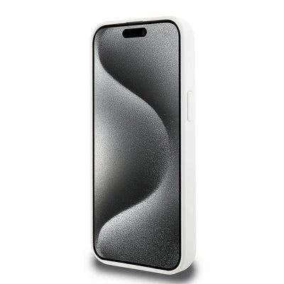 Apple iPhone 15 Pro Kılıf Lacoste Orjinal Lisanslı Magsafe Şarj Özellikli PU Deri Görünümlü Kartlıklı Karışık Monogram Desenli Kapak Siyah