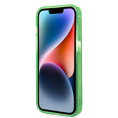 Apple iPhone 15 Pro Kılıf Lacoste Orjinal Lisanslı Magsafe Şarj Özellikli Transparan Timsah Logo Baskılı Kapak Mavi Açık