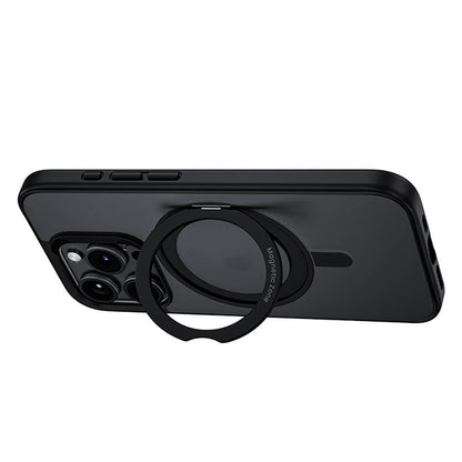 iPhone 15 Pro Kılıf M-safe Şarj Özellikli 360° Dönebilen Benks Pop Stand Kılıf