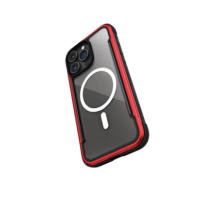 iPhone 15 Pro Kılıf M-safe Şarj Özellikli Airbagli Raptic Shield Serisi Şeffaf Arka Yüzey Kılıf