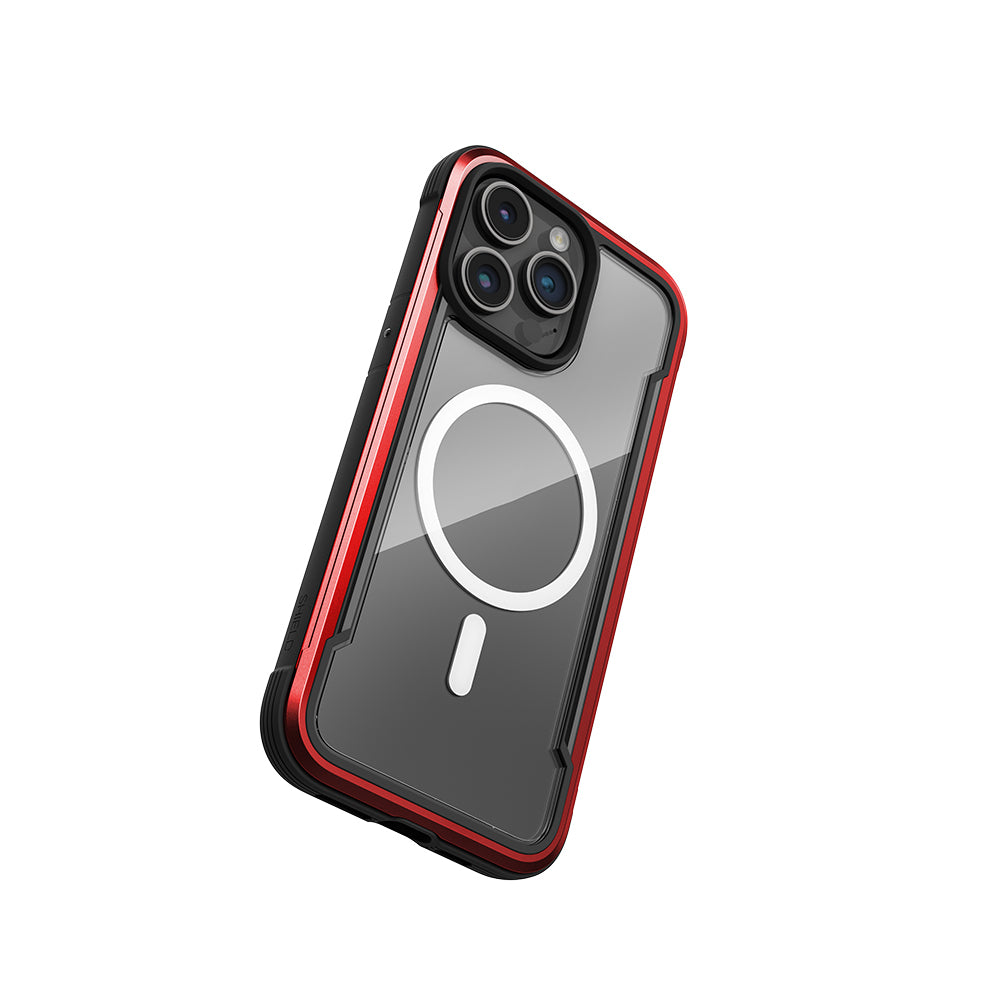 iPhone 15 Pro Kılıf M-safe Şarj Özellikli Airbagli Raptic Shield Serisi Şeffaf Arka Yüzey Kılıf