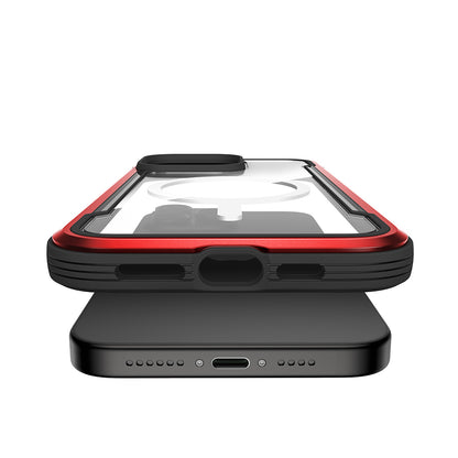 iPhone 15 Pro Kılıf M-safe Şarj Özellikli Airbagli Raptic Shield Serisi Şeffaf Arka Yüzey Kılıf