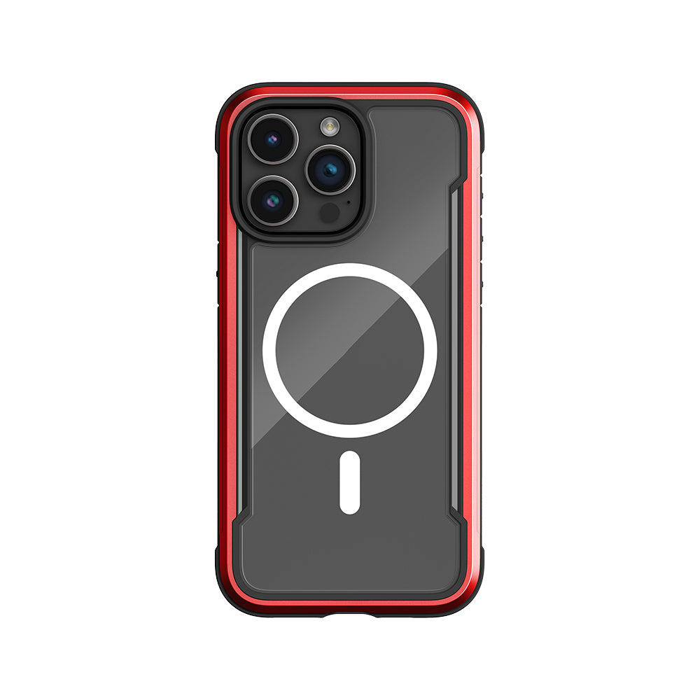 Apple iPhone 15 Pro Kılıf M-safe Şarj Özellikli Airbagli Raptic Shield Serisi Şeffaf Arka Yüzey Kapak Colorful