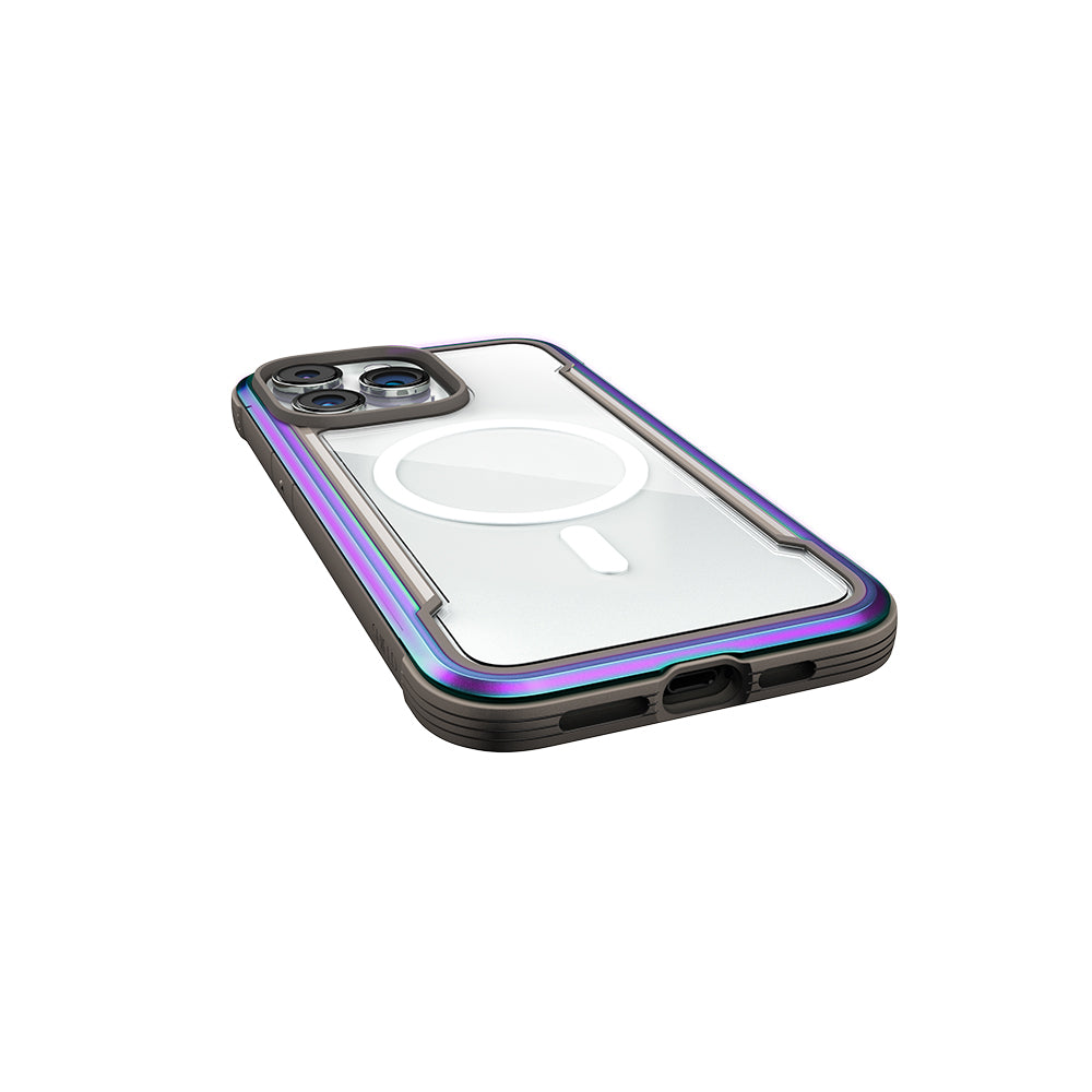 Apple iPhone 15 Pro Kılıf M-safe Şarj Özellikli Airbagli Raptic Shield Serisi Şeffaf Arka Yüzey Kapak Colorful