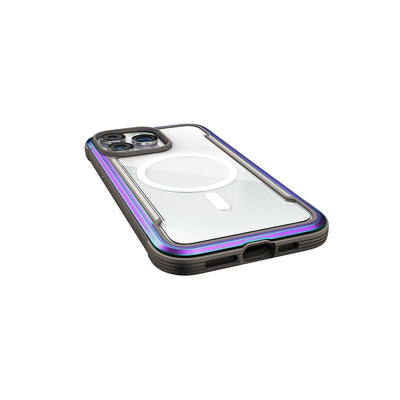 Apple iPhone 15 Pro Kılıf M-safe Şarj Özellikli Airbagli Raptic Shield Serisi Şeffaf Arka Yüzey Kapak Colorful