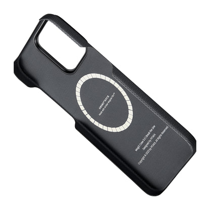 iPhone 15 Pro Kılıf M-safe Şarj Özellikli Aramid Fiber Pitaka Tactile Woven Break The Line Kılıf