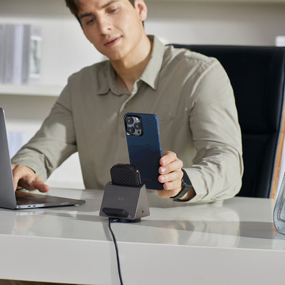 iPhone 15 Pro Kılıf M-safe Şarj Özellikli Aramid Fiber Pitaka Tactile Woven Starpeak Serisi Over The Horizon Kılıf