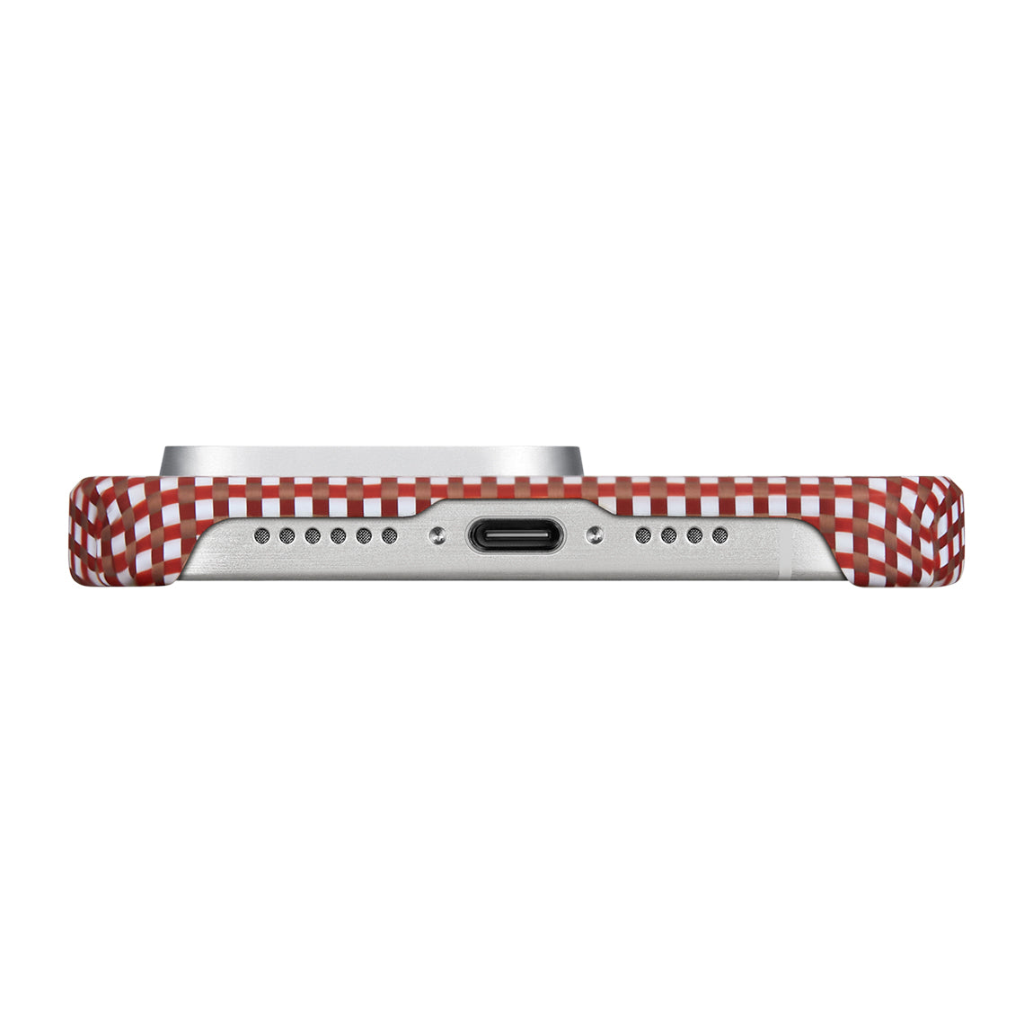 iPhone 15 Pro Kılıf M-safe Şarj Özellikli Awa Tasarımlı 1500D Aramid Fiber Pitaka Ultra-Slim Classic Serisi Bonfire Kılıf