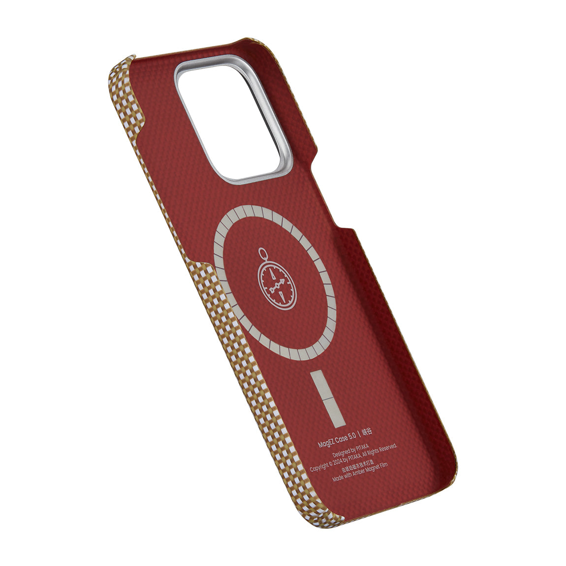 iPhone 15 Pro Kılıf M-safe Şarj Özellikli Awa Tasarımlı 1500D Aramid Fiber Pitaka Ultra-Slim Classic Serisi Canyon Kılıf