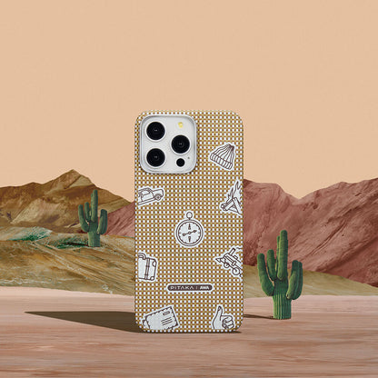 iPhone 15 Pro Kılıf M-safe Şarj Özellikli Awa Tasarımlı 1500D Aramid Fiber Pitaka Ultra-Slim Classic Serisi Canyon Kılıf