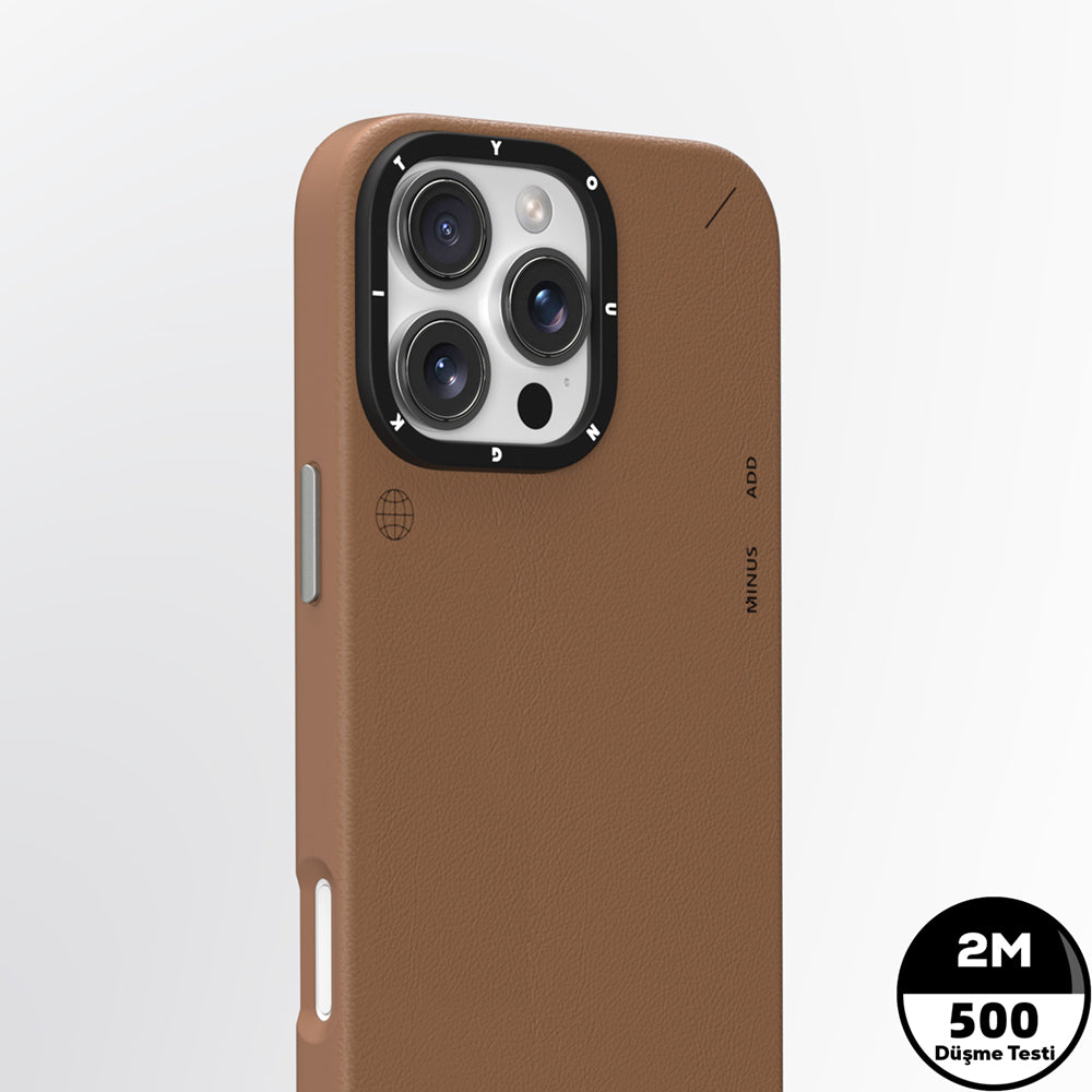 iPhone 15 Pro Kılıf M-safe Şarj Özellikli Basit Mat Deri Desenli Youngkit Tech Fashion Serisi Kılıf
