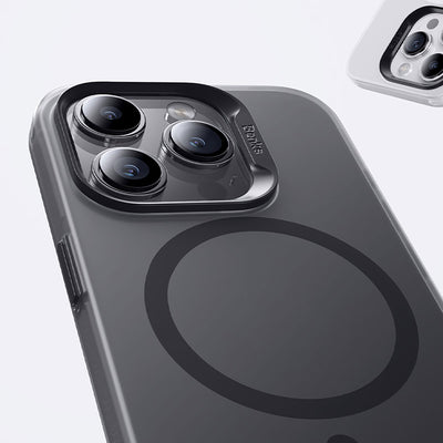 Apple iPhone 15 Pro Kılıf Magsafe Şarj Özellikli Benks Lucid Armor Kapak Mavi