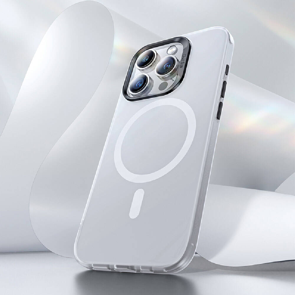 Apple iPhone 15 Pro Kılıf Magsafe Şarj Özellikli Benks Lucid Armor Kapak Mavi