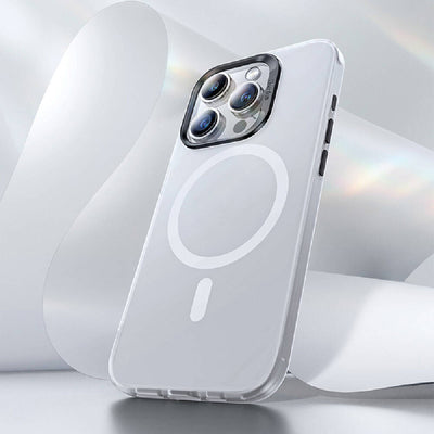 Apple iPhone 15 Pro Kılıf Magsafe Şarj Özellikli Benks Lucid Armor Kapak Mavi