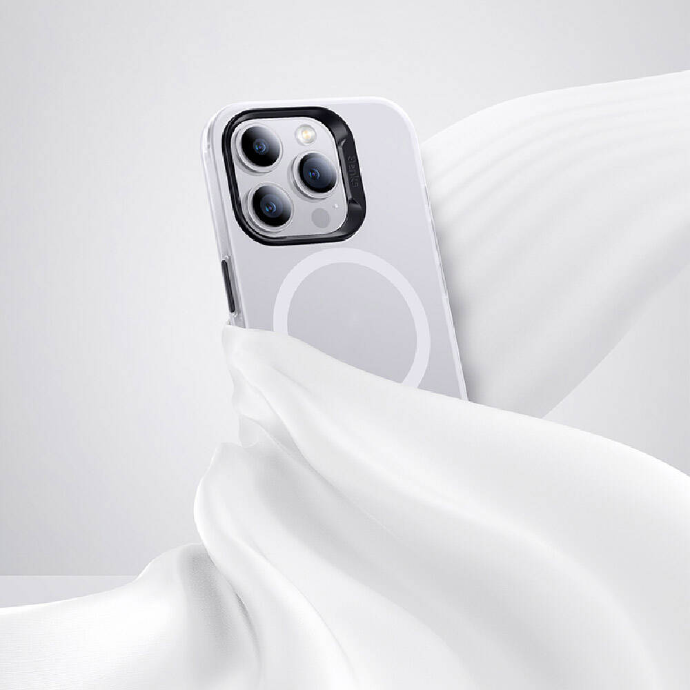 Apple iPhone 15 Pro Kılıf Magsafe Şarj Özellikli Benks Lucid Armor Kapak Mavi