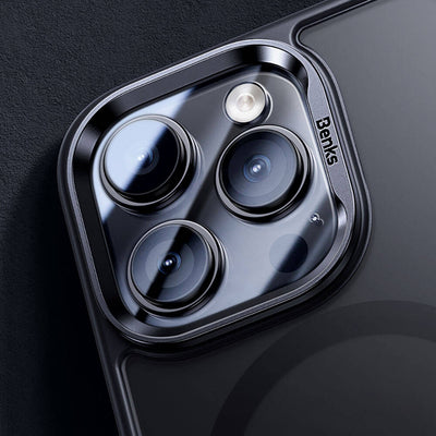 Apple iPhone 15 Pro Kılıf Magsafe Şarj Özellikli Benks Mist Protective Kapak Mavi