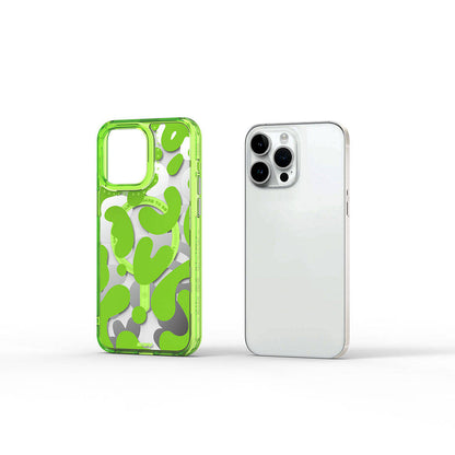 iPhone 15 Pro Kılıf M-safe Şarj Özellikli Boya Desenli Wiwu Fluorescent G Serisi Kılıf