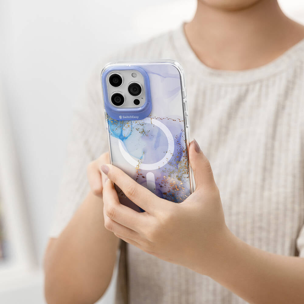 iPhone 15 Pro Kılıf M-safe Şarj Özellikli Çift IMD Baskılı Lisanslı Switcheasy Artist-M Veil Kılıf