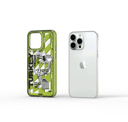 iPhone 15 Pro Kılıf M-safe Şarj Özellikli Desenli Wiwu Turkey A Serisi Kılıf