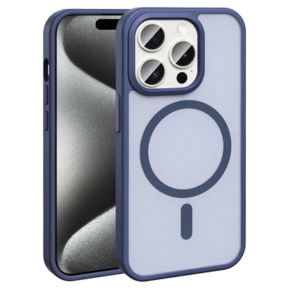 iPhone 15 Pro Kılıf M-safe Şarj Özellikli Mat Arka Yüzey Zore Sio Kılıf