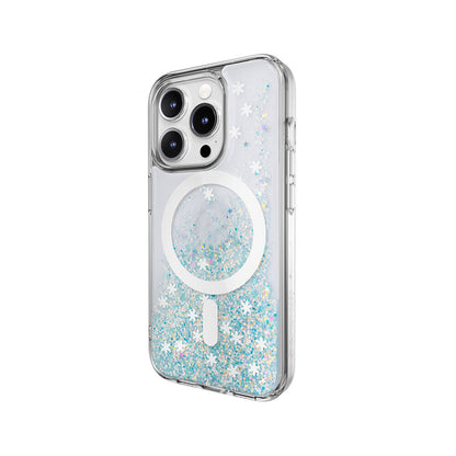 iPhone 15 Pro Kılıf M-safe Şarj Özellikli Parlayan Simli Şeffaf Lisanslı Switcheasy Starfield-M Kılıf