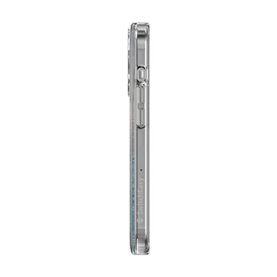 Apple iPhone 15 Pro Kılıf Magsafe Şarj Özellikli Parlayan Simli Şeffaf Lisanslı Switcheasy Starfield-M Kapak Mor