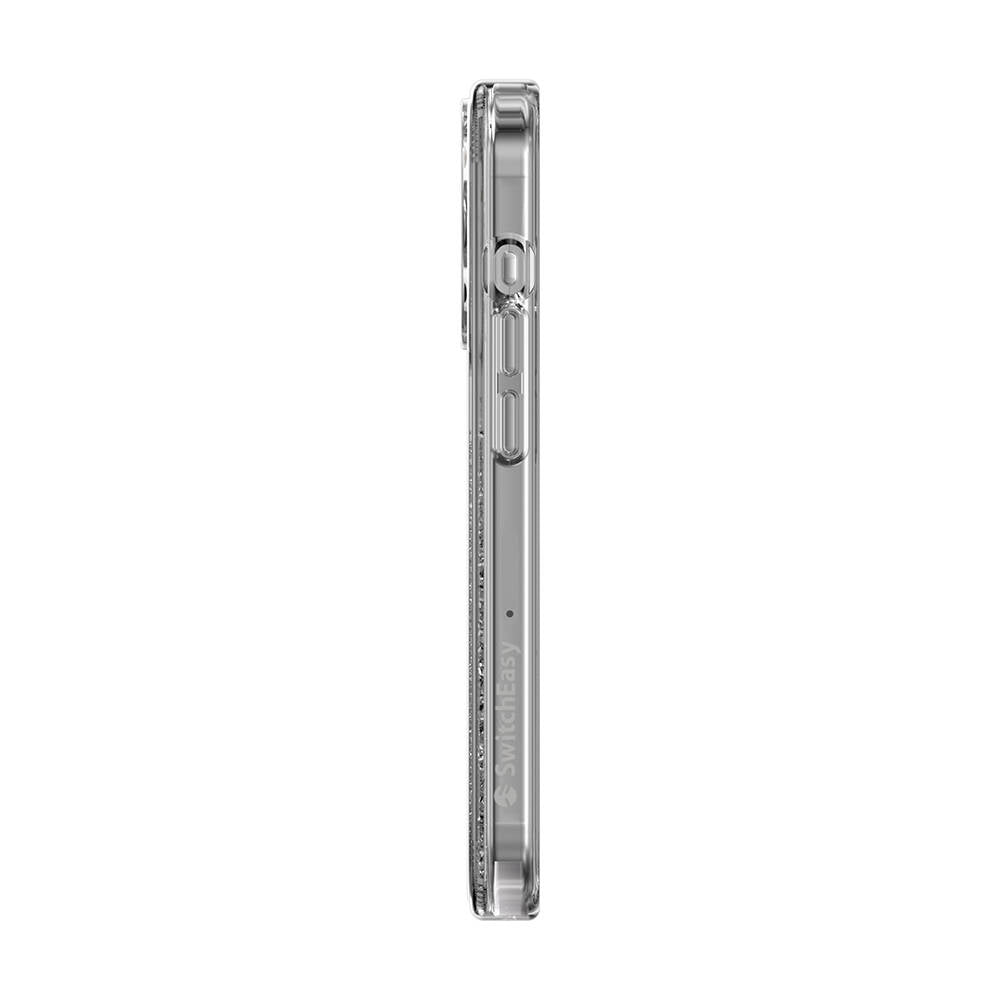 iPhone 15 Pro Kılıf M-safe Şarj Özellikli Parlayan Simli Şeffaf Lisanslı Switcheasy Starfield-M Kılıf