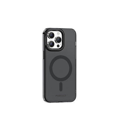 iPhone 15 Pro Kılıf M-safe Şarj Özellikli Saydam Arka Yüzey Recci Crystal Color Serisi Kılıf