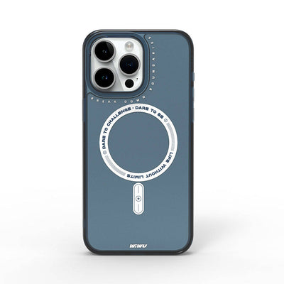 Apple iPhone 15 Pro Kılıf Magsafe Şarj Özellikli Wiwu Basic Color J Serisi Kapak Gri