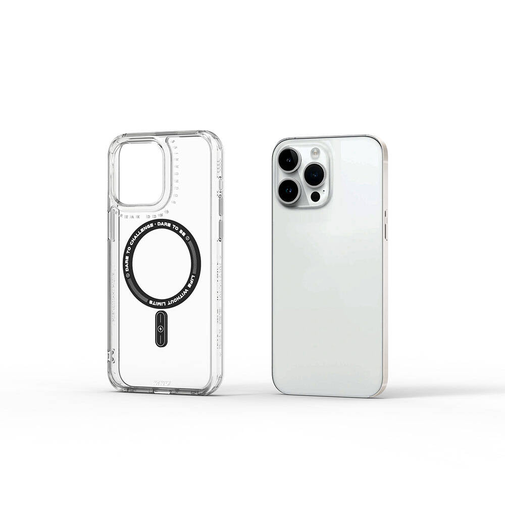 Apple iPhone 15 Pro Kılıf Magsafe Şarj Özellikli Wiwu Basic Color J Serisi Kapak Gri