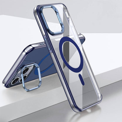 iPhone 15 Pro Kılıf M-safe Şarj Özellikli Wlons Standlı Efsane Kılıf