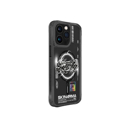 iPhone 15 Pro Kılıf M-safe Şarj Özellikli Yazı Desenli SkinArma Bolt Kılıf