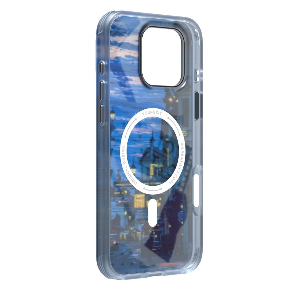 iPhone 15 Pro Kılıf M-safe Şarj Özellikli Youngkit A-City Serisi Kılıf