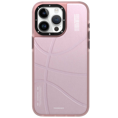 Apple iPhone 15 Pro Kılıf Magsafe Şarj Özellikli Youngkit Backboard Serisi Leather Kapak Pembe