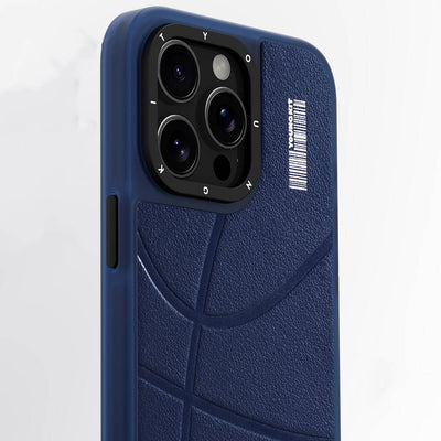 Apple iPhone 15 Pro Kılıf Magsafe Şarj Özellikli Youngkit Backboard Serisi Leather Kapak Mavi