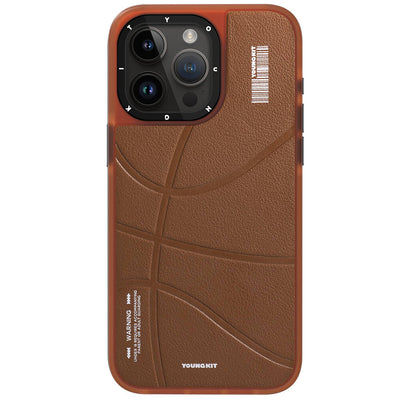 Apple iPhone 15 Pro Kılıf Magsafe Şarj Özellikli Youngkit Backboard Serisi Leather Kapak Pembe