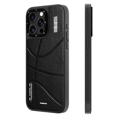 iPhone 15 Pro Kılıf M-safe Şarj Özellikli Youngkit Backboard Serisi Leather Kılıf