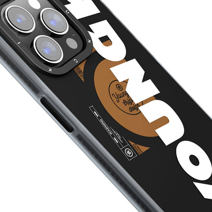 iPhone 15 Pro Kılıf M-safe Şarj Özellikli Youngkit Binfen Serisi Yazı Temalı Kılıf