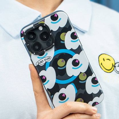 iPhone 15 Pro Kılıf M-safe Şarj Özellikli Youngkit Happy View Serisi Kılıf