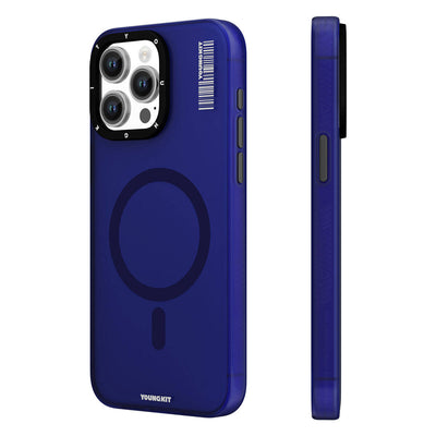Apple iPhone 15 Pro Kılıf Magsafe Şarj Özellikli Youngkit Hidden Sand Serisi Kapak Pembe