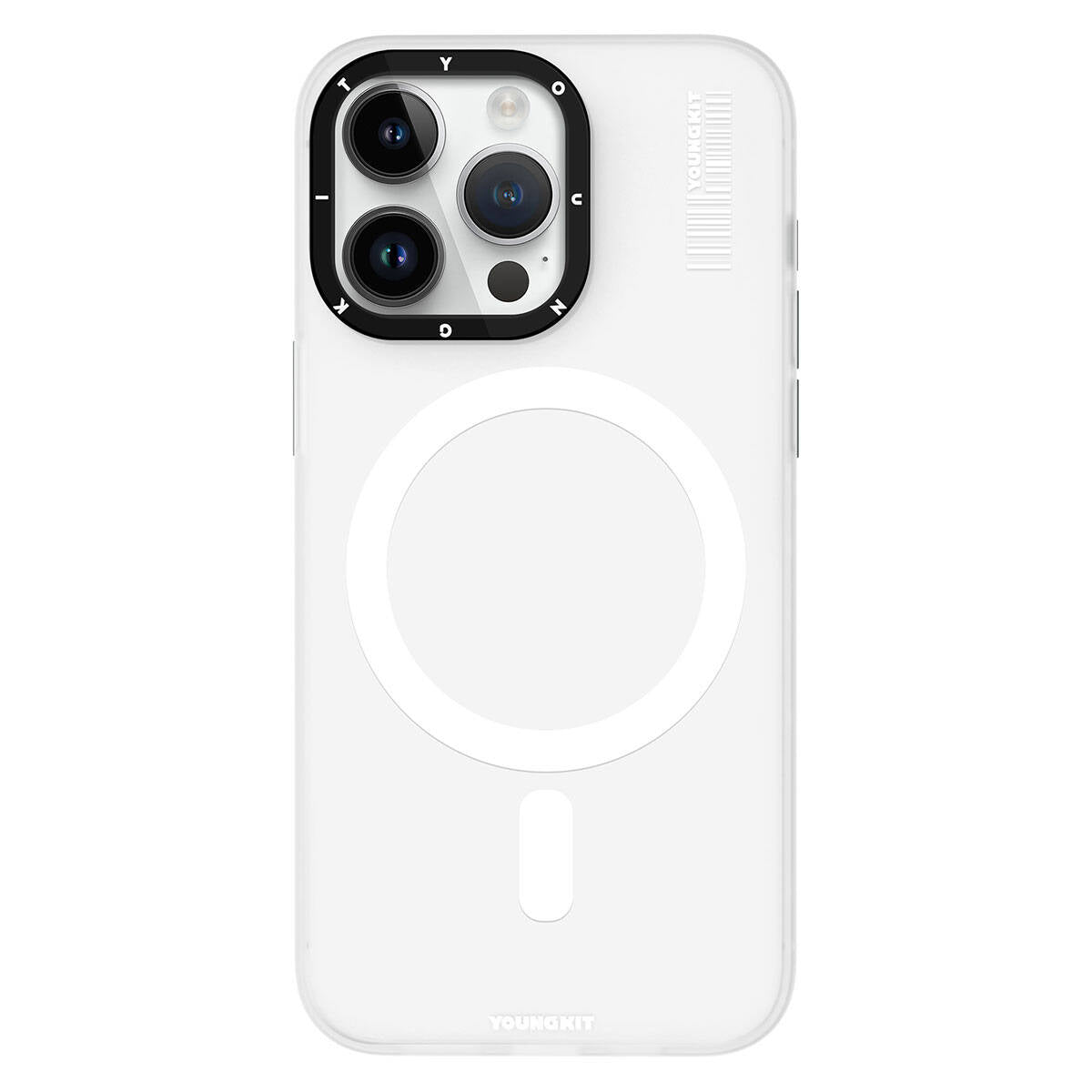 iPhone 15 Pro Kılıf M-safe Şarj Özellikli Youngkit Hidden Sand Serisi Kılıf
