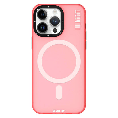 iPhone 15 Pro Kılıf M-safe Şarj Özellikli Youngkit Hidden Sand Serisi Kılıf